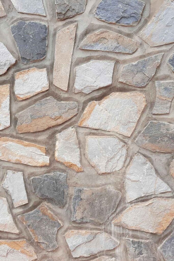 Decorative concrete wall tiles installed on interior walls