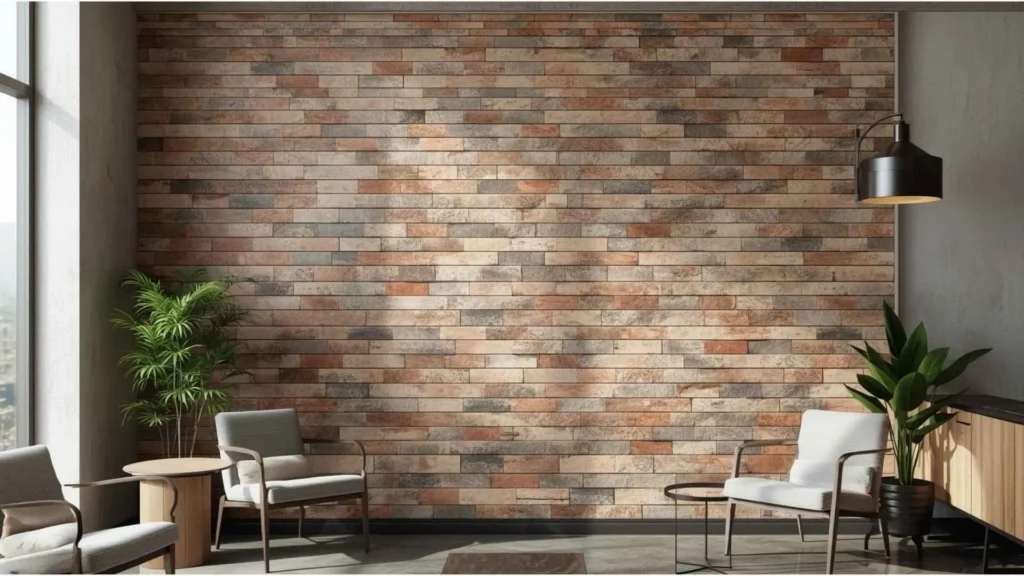 Decorative concrete wall tiles for modern interior and exterior walls